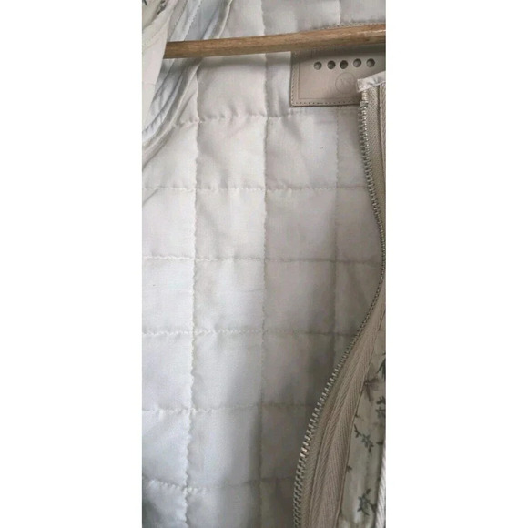 BLANK NYC X Anthropologie  Jacket Women's XS Tan Floral Forest Quilted Zip Up - Picture 6 of 11